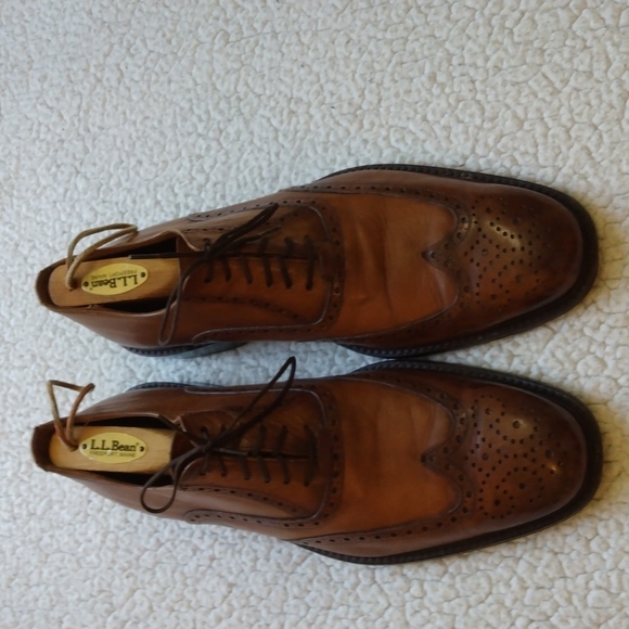 Zara Brown Leather Short Wing Brogue Shoes US 12 = EU 45 (Made in Spain) main image 10